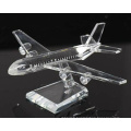 Business Decoration Gifts K9 Crystal Plane Model